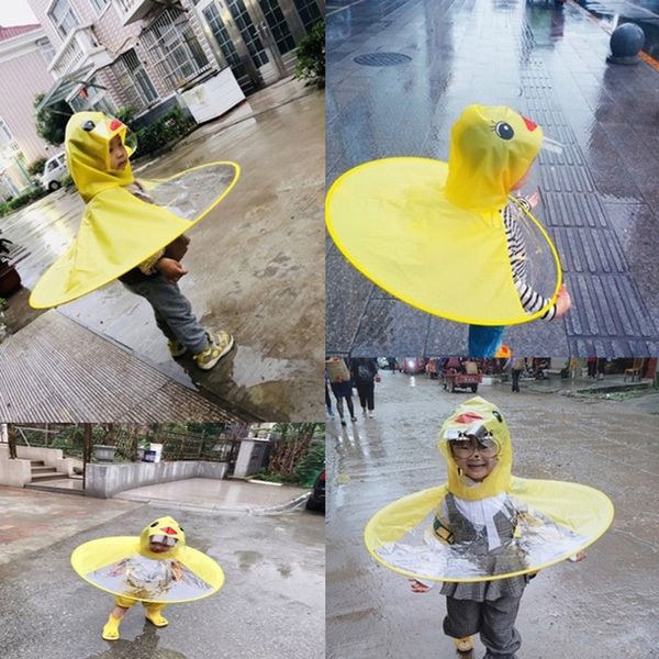 creative cartoon duck rain hat foldable children raincoat umbrella cape cute rain coat cloak universal for boys girls
creative cartoon duck rain hat foldable children raincoat umbrella cape cute rain coat cloak universal for boys girls