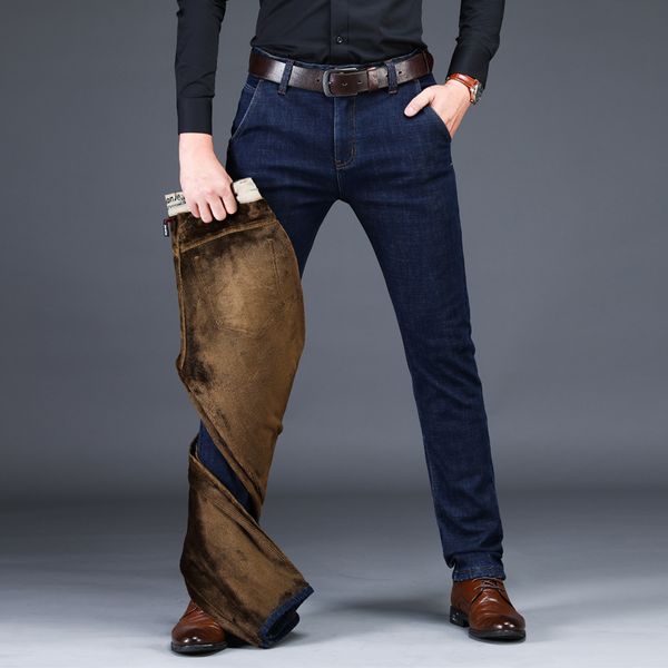 2019 fashion jeans elastic slim fit black jean pants male winter new men's warm fleece jeans business casual black blue
2019 fashion jeans elastic slim fit black jean pants male winter new men's warm fleece jeans business casual black blue