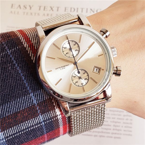 luxury men's automatic quartz watch classic style brand watch all stainless steel strap watch super bright dial, Slivery;brown
luxury men's automatic quartz watch classic style brand watch all stainless steel strap watch super bright dial, Slivery;brown