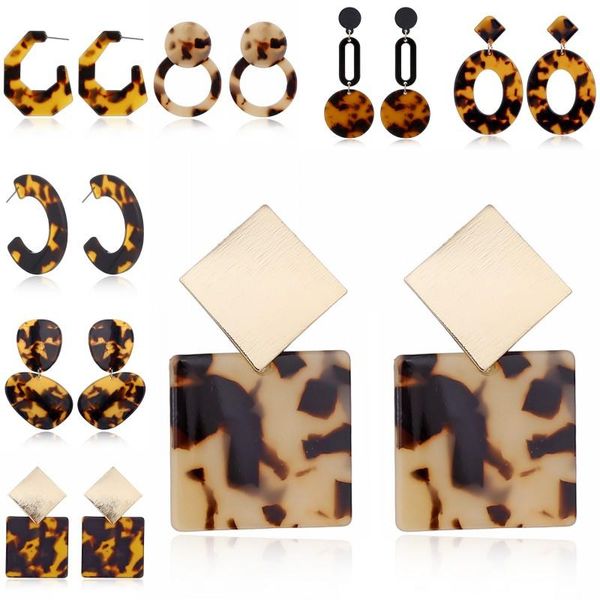 european and american acetate earring leopard acrylic circle geometry earrings women fashion jewelry accessories, Silver
european and american acetate earring leopard acrylic circle geometry earrings women fashion jewelry accessories, Silver
