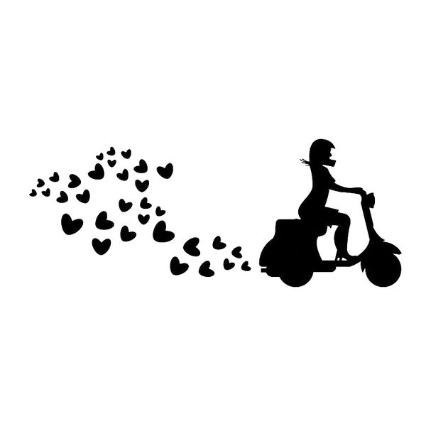 17.3cm*6.9cm scooter hearts valentines lady fashion whole body car sticker car accessories
17.3cm*6.9cm scooter hearts valentines lady fashion whole body car sticker car accessories