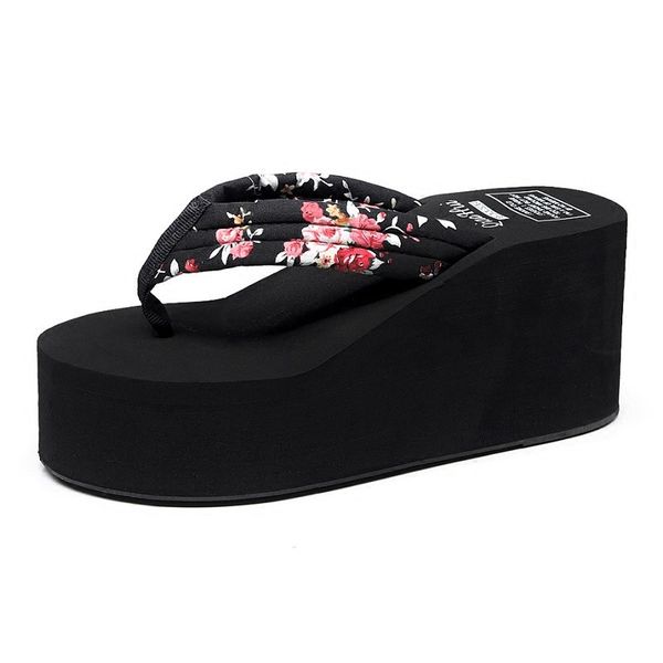 flower slides women flip flops wedges platform slippers summer beach slippers women house shoes female 9cm heel slippers pantoufle femme ete, Black
flower slides women flip flops wedges platform slippers summer beach slippers women house shoes female 9cm heel slippers pantoufle femme ete, Black