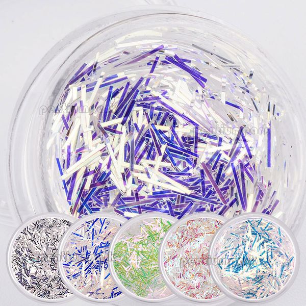 6 color nail art glitter lace sequins blue sparkly strips 3d tips diy decoration, Silver;gold
6 color nail art glitter lace sequins blue sparkly strips 3d tips diy decoration, Silver;gold