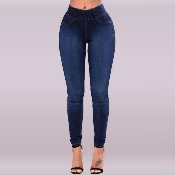 women jeans plus size casual high waist pants slim stretch cotton denim trousers elastic waist tight jeans #t2g, Blue
women jeans plus size casual high waist pants slim stretch cotton denim trousers elastic waist tight jeans #t2g, Blue