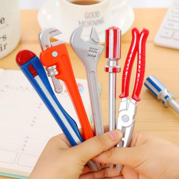 6 pcs/set kawaii hardware tools korean stationery creative ballpoint pens quality pen caneta hammer utility knife writing pens, Blue;orange
6 pcs/set kawaii hardware tools korean stationery creative ballpoint pens quality pen caneta hammer utility knife writing pens, Blue;orange