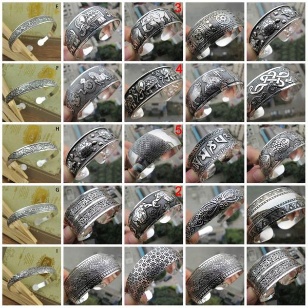 retro fashion vintage tibetan carved open wide bracelet jewelry antique silver bohemian bangle for women men, Black
retro fashion vintage tibetan carved open wide bracelet jewelry antique silver bohemian bangle for women men, Black