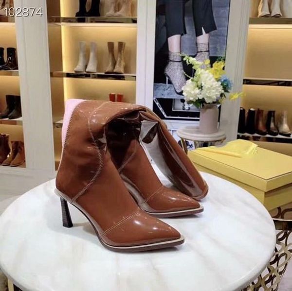 classic matte leather mirror high heel women's shoes superstar with the international luxury 8.5cm fashion boots designer 35-40, Black
classic matte leather mirror high heel women's shoes superstar with the international luxury 8.5cm fashion boots designer 35-40, Black
