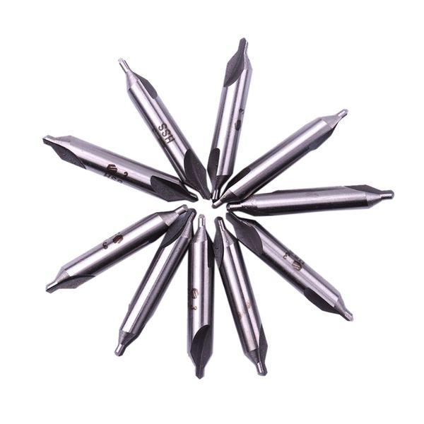 10pcs 1x3mm hss center drill bit 2 flutes 60 degree angle countersink drill bits tool for hole machining reduces error
10pcs 1x3mm hss center drill bit 2 flutes 60 degree angle countersink drill bits tool for hole machining reduces error