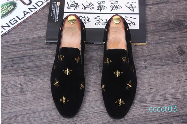fashion men loafers slip on mens velvet shoes casual velvet slippers designer dress shoes men flats wedding and party shoes ct03, Black
fashion men loafers slip on mens velvet shoes casual velvet slippers designer dress shoes men flats wedding and party shoes ct03, Black