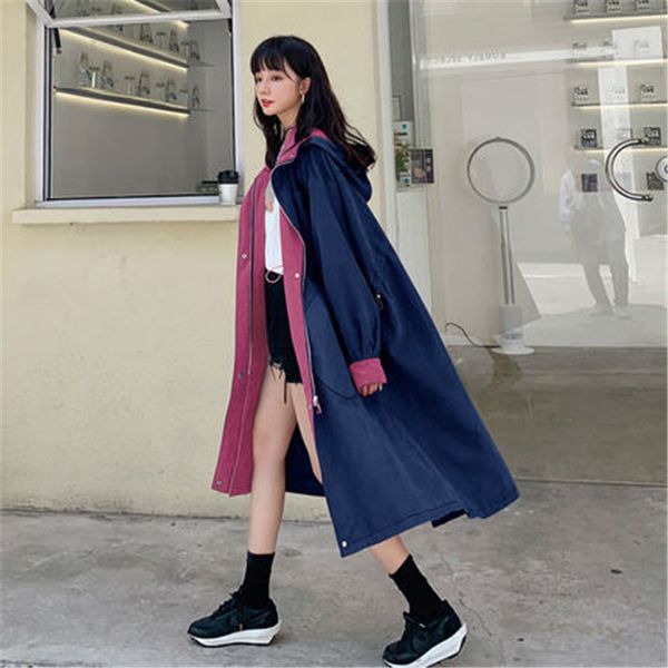 workwear hooded windbreaker women's mid-length 2020 spring autumn new korean style loose oversize long trench coat m627, Tan;black
workwear hooded windbreaker women's mid-length 2020 spring autumn new korean style loose oversize long trench coat m627, Tan;black
