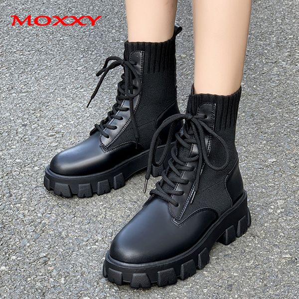 2020 new combat women winter boots lace up gothic black sock platform boots leather ankle boots women shoes fashion botas mujer
2020 new combat women winter boots lace up gothic black sock platform boots leather ankle boots women shoes fashion botas mujer