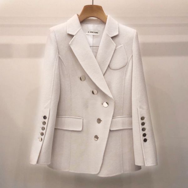 womens blazers korean version new winter fashion long sleeve woolen jacket women's loose fit metal buckle woolen small suit, White;black
womens blazers korean version new winter fashion long sleeve woolen jacket women's loose fit metal buckle woolen small suit, White;black