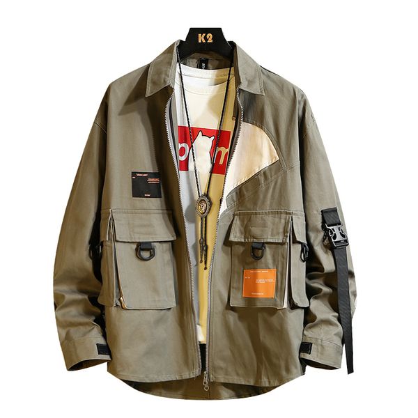 men's jackets bomber jacket men ribbons fashion 2021 autumn harajuku windbreaker overcoat male casual outwear hip hop streetwear coats, Black;brown
men's jackets bomber jacket men ribbons fashion 2021 autumn harajuku windbreaker overcoat male casual outwear hip hop streetwear coats, Black;brown