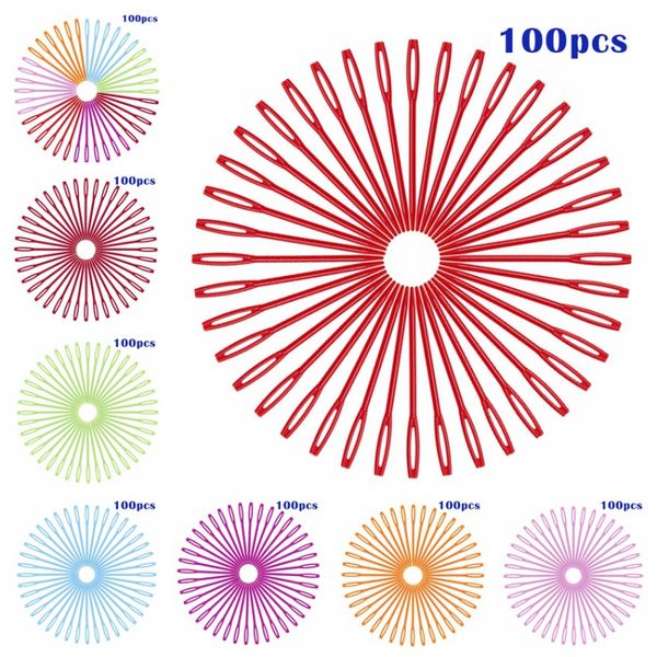 100pcs 7/9 cm mixed colored plastic needles sweater sewing needle safety sewing needle wool yarn knitting tools #, Black
100pcs 7/9 cm mixed colored plastic needles sweater sewing needle safety sewing needle wool yarn knitting tools #, Black