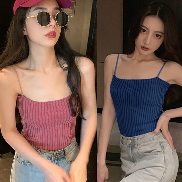 2020 women fashion camisole 6colors slim fit leisure knitted ladies tank summer vest new, White
2020 women fashion camisole 6colors slim fit leisure knitted ladies tank summer vest new, White