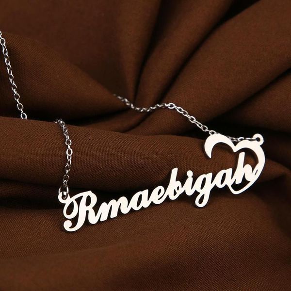 pendant necklaces heart name necklace silver gold color stainless steel personalized custom for women nameplate choker gift
pendant necklaces heart name necklace silver gold color stainless steel personalized custom for women nameplate choker gift
