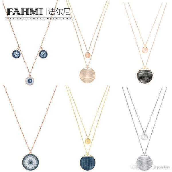 fahmi ginger mysterious color double necklace women's round pendant chic stacked, modern-inspired layered glamour rose gold, Silver
fahmi ginger mysterious color double necklace women's round pendant chic stacked, modern-inspired layered glamour rose gold, Silver