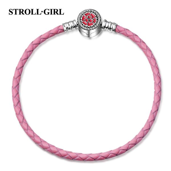 strollgirl classic minimalist bracelet 925 sterling silver pink red leather snake chain bracelets fashion jewelry for women gift, Black
strollgirl classic minimalist bracelet 925 sterling silver pink red leather snake chain bracelets fashion jewelry for women gift, Black