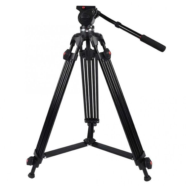 

professional camera tripod stand heavy duty aluminum alloy adjustable tripod stand with fluid pan head 360 degrees shooting