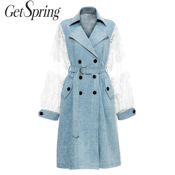 women's trench coats getspring women coat lace patchwork color matching irregular long bandage overcoat autumn winter 2021, Tan;black
women's trench coats getspring women coat lace patchwork color matching irregular long bandage overcoat autumn winter 2021, Tan;black