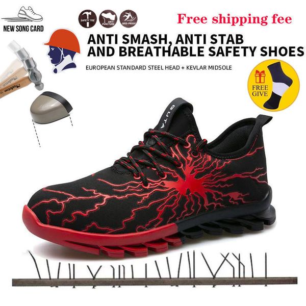 safety shoes men and women steel head work shoes anti-puncture sports breathable cap indestructible menshoe 36-46, Black
safety shoes men and women steel head work shoes anti-puncture sports breathable cap indestructible menshoe 36-46, Black