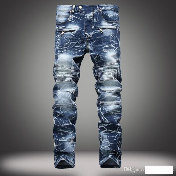 men's jeans ripped skinny jeans fashion designer mens long jeans slim motorcycle moto biker causal mens denim pants hip hop mj014, Blue
men's jeans ripped skinny jeans fashion designer mens long jeans slim motorcycle moto biker causal mens denim pants hip hop mj014, Blue
