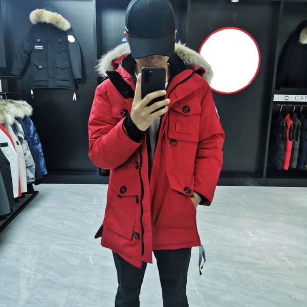 designer mens jacket winter canada goosedown luxury parka coats luminous striped letter embroidery logo fashion warm couple top, Black
designer mens jacket winter canada goosedown luxury parka coats luminous striped letter embroidery logo fashion warm couple top, Black