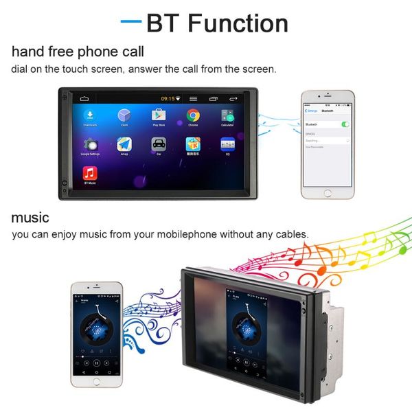 7 universal 2 din hd touch screen car stereo radio player gps navigation multimedia entertainment with bt wifi am/fm android
7 universal 2 din hd touch screen car stereo radio player gps navigation multimedia entertainment with bt wifi am/fm android