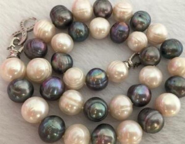 orgeous 9-10mm south sea round multicolor pearl necklace18inch, Silver 
orgeous 9-10mm south sea round multicolor pearl necklace18inch, Silver