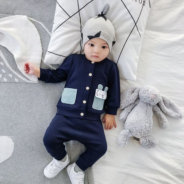 children's autumn cardigan round neck cartoon pocket two-piece set infant baby trousers coat coat + pants outing suit
children's autumn cardigan round neck cartoon pocket two-piece set infant baby trousers coat coat + pants outing suit