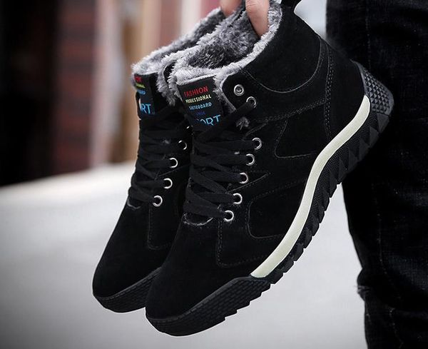 winter man warm cotton-padded snow boots fashion waterproof non-slip lace-up male soft leather ankle martin booties botas 3 colors, Black
winter man warm cotton-padded snow boots fashion waterproof non-slip lace-up male soft leather ankle martin booties botas 3 colors, Black