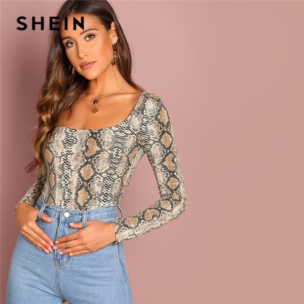 shein multicolor going out highstreet elegant snake pattern square neck pullovers tee autumn women casual women tshirt top, White
shein multicolor going out highstreet elegant snake pattern square neck pullovers tee autumn women casual women tshirt top, White