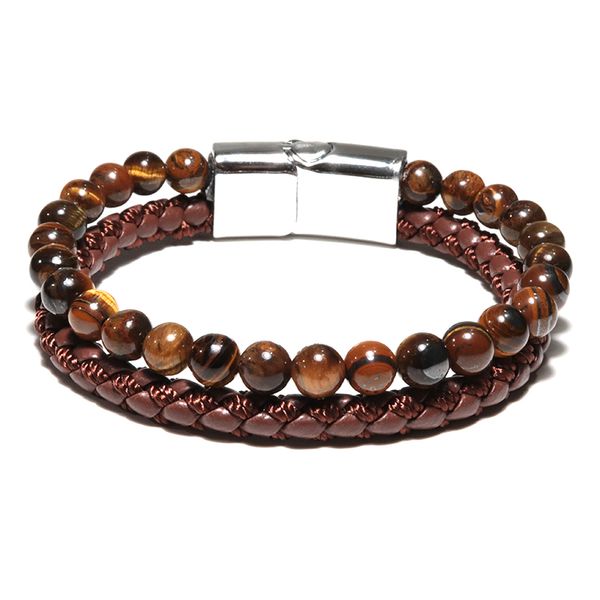 handmade leather natural stone beads bracelets & bangles multilayer men magnetic braclet for male wristband jewelry homme, Golden;silver
handmade leather natural stone beads bracelets & bangles multilayer men magnetic braclet for male wristband jewelry homme, Golden;silver