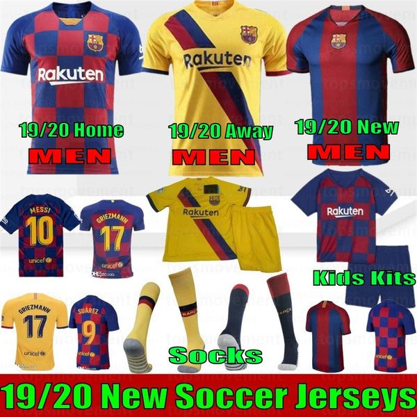 New 19 20 barcelona jer ey 10 me i 17 griezmann home away 9 uarez pique occer jer ey men kid football hirt cu tom uniform
New 19 20 barcelona jer ey 10 me i 17 griezmann home away 9 uarez pique occer jer ey men kid football hirt cu tom uniform