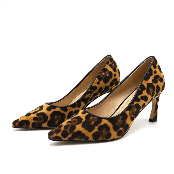 women's spring leopard pumps women elegant pointed toe woman thin high heels comfortable soft suede shallow female shoes, Black
women's spring leopard pumps women elegant pointed toe woman thin high heels comfortable soft suede shallow female shoes, Black