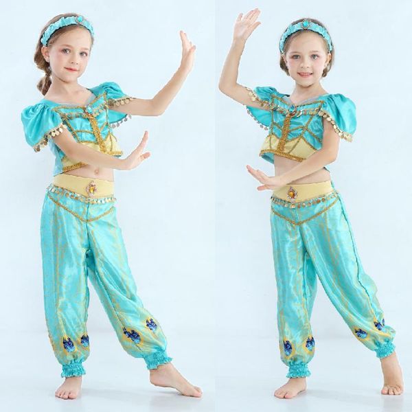 flower girl dress christmas halloween party girls fancy dress lamp princess jasmine cosplay costume with hat, Red;yellow
flower girl dress christmas halloween party girls fancy dress lamp princess jasmine cosplay costume with hat, Red;yellow