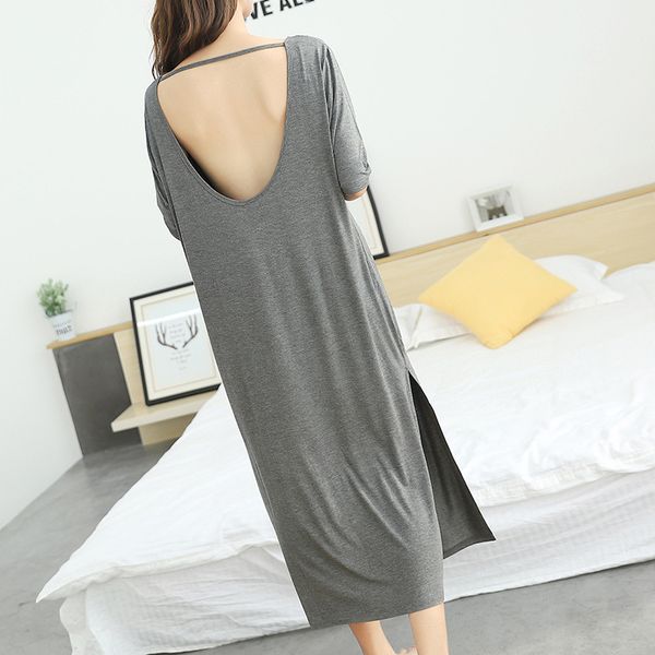 женщины сон платье сексуальное 2019 лета нового тетя backless ночной рубашка модальных хлопок с короткими рукавами длинного платья пижамы до, Black;red
женщины сон платье сексуальное 2019 лета нового тетя backless ночной рубашка модальных хлопок с короткими рукавами длинного платья пижамы до, Black;red
