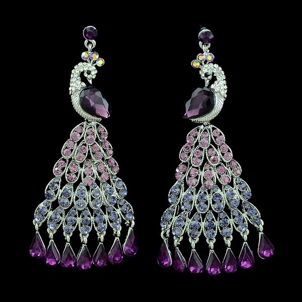 colorful crystal tassel earrings for women bridal long peacock dangle drop earing 2019 fashion female wedding india jewelry gift, Golden
colorful crystal tassel earrings for women bridal long peacock dangle drop earing 2019 fashion female wedding india jewelry gift, Golden