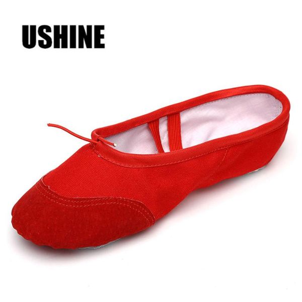 ushine professional red leather pink white black head soft canvas ballet dance shoes for kids woman children
ushine professional red leather pink white black head soft canvas ballet dance shoes for kids woman children