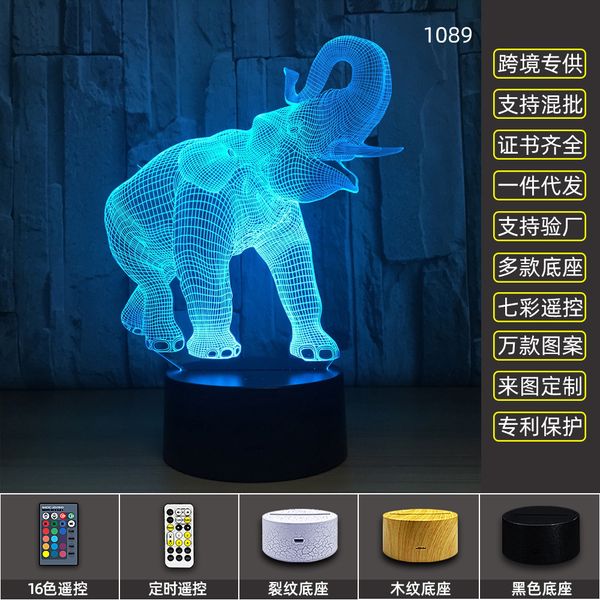small elephant 3d small night lamp led table light creative home decoration atmosphere light usb seven color touch night light
small elephant 3d small night lamp led table light creative home decoration atmosphere light usb seven color touch night light