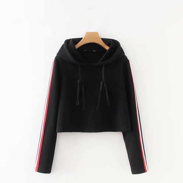 women autumn winter fashion leisure hoodies sweatshirt striped casual loose sweatshirt pullover sleeve long sleeve female sweatshirt, Black
women autumn winter fashion leisure hoodies sweatshirt striped casual loose sweatshirt pullover sleeve long sleeve female sweatshirt, Black