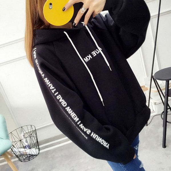 laamei 2019 women spring warm casual hoodie winter fleece pullover hoody thick loose women hoodies sweatshirt female plus size, Black
laamei 2019 women spring warm casual hoodie winter fleece pullover hoody thick loose women hoodies sweatshirt female plus size, Black