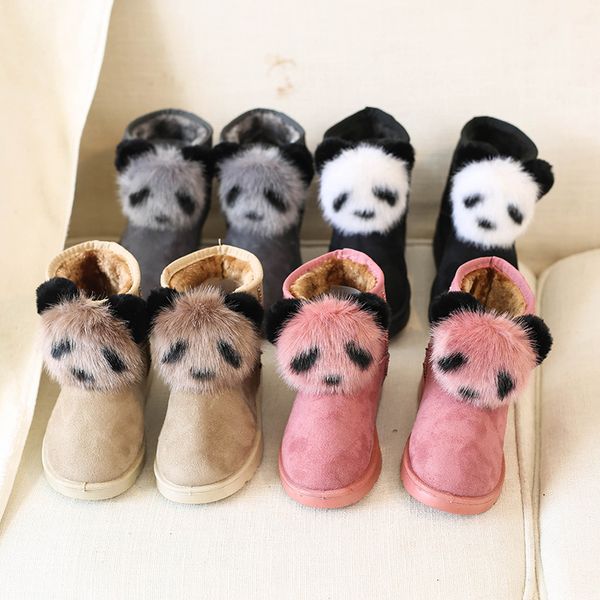 2019 winter cotton shoes snow boots women's booties plus velvet new women's boots hair ball panda short, Black
2019 winter cotton shoes snow boots women's booties plus velvet new women's boots hair ball panda short, Black