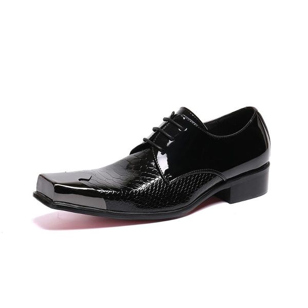 italian shoes men leather loafers steel toe metallic mens shoes high heels snake skin dress wedding formal, Black
italian shoes men leather loafers steel toe metallic mens shoes high heels snake skin dress wedding formal, Black