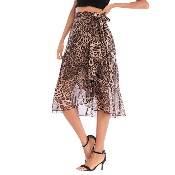 2020 new women vintage leopard printing pleated midi skirt faldas mujer ladies high waist sashes chic mid-calf skirts, Black
2020 new women vintage leopard printing pleated midi skirt faldas mujer ladies high waist sashes chic mid-calf skirts, Black