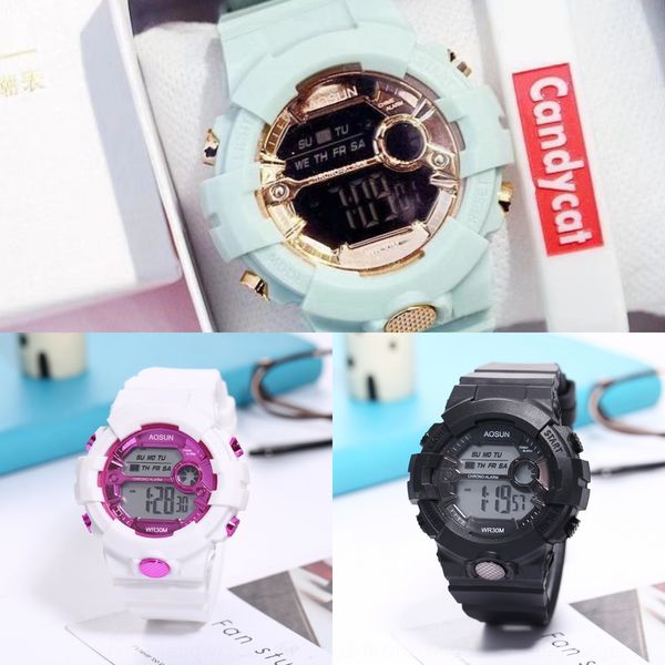li xian han shangyan trend waterproof luminous sports luminous electronic watch outdoor multifunctional electronic watch, Blue
li xian han shangyan trend waterproof luminous sports luminous electronic watch outdoor multifunctional electronic watch, Blue