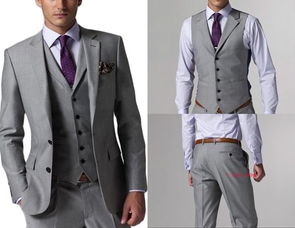 2020 custom formal men light grey side vent groom tuxedos groomsmen man wedding suits bridegroom business wear (jacket+pants+vest+tie, Black;gray
2020 custom formal men light grey side vent groom tuxedos groomsmen man wedding suits bridegroom business wear (jacket+pants+vest+tie, Black;gray