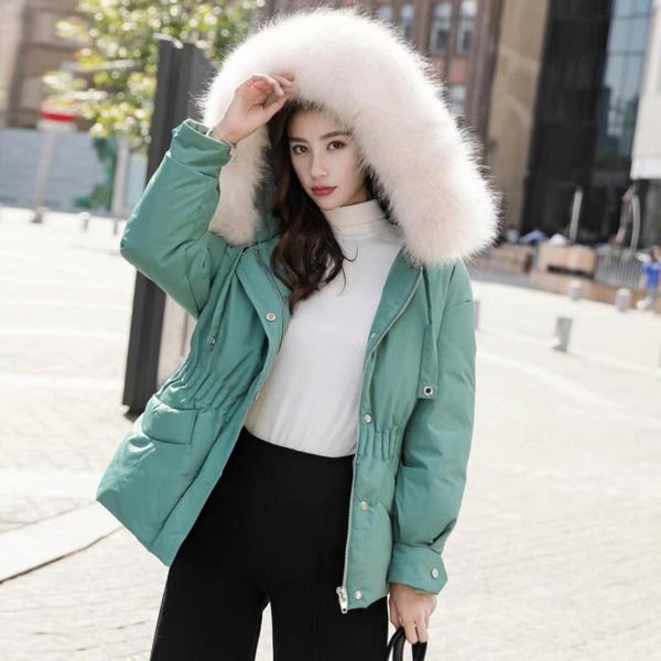 2019 new winter medium long white duck down coat and jacket women slim long sleeve hooded real fur collar parka female outerwear, Black
2019 new winter medium long white duck down coat and jacket women slim long sleeve hooded real fur collar parka female outerwear, Black