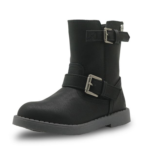 girls mid-calf winter boots pu leather fashion children' shoes new solid martin boots for girls riding boots, Black;grey
girls mid-calf winter boots pu leather fashion children' shoes new solid martin boots for girls riding boots, Black;grey