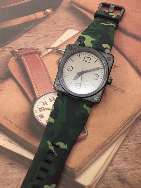 great automatic aviation commando grey dial br heritage mechanical date 42 mens watches diver camouflag rubber strap black case wristwatches, Slivery;brown
great automatic aviation commando grey dial br heritage mechanical date 42 mens watches diver camouflag rubber strap black case wristwatches, Slivery;brown